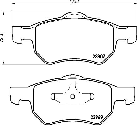 DON PCP1402 - Kit pastiglie freno, Freno a disco autozon.pro