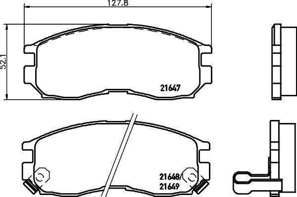 DON PCP1413 - Kit pastiglie freno, Freno a disco autozon.pro