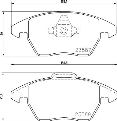 DON PCP1436 - Kit pastiglie freno, Freno a disco autozon.pro