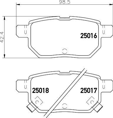 DON PCP1430 - Kit pastiglie freno, Freno a disco autozon.pro