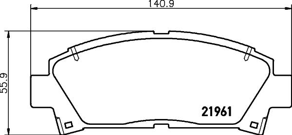 DON PCP1433 - Kit pastiglie freno, Freno a disco autozon.pro