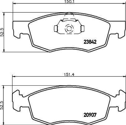 FTE 9001550 - Kit pastiglie freno, Freno a disco autozon.pro