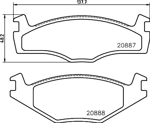 DON PCP1425 - Kit pastiglie freno, Freno a disco autozon.pro