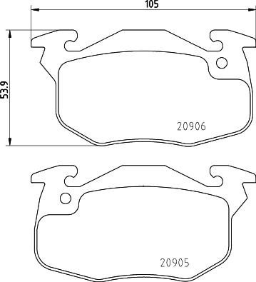 DON PCP1426 - Kit pastiglie freno, Freno a disco autozon.pro