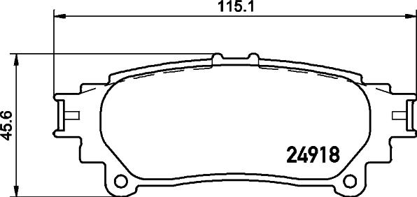 DON PCP1420 - Kit pastiglie freno, Freno a disco autozon.pro