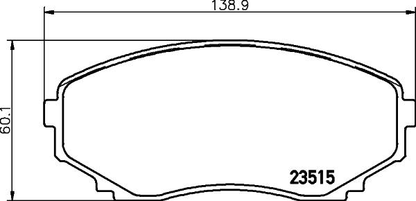 DON PCP1427 - Kit pastiglie freno, Freno a disco autozon.pro