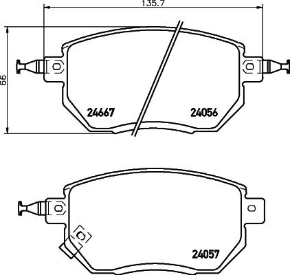 DON PCP1479 - Kit pastiglie freno, Freno a disco autozon.pro