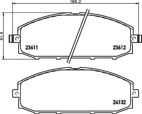 DON PCP1472 - Kit pastiglie freno, Freno a disco autozon.pro