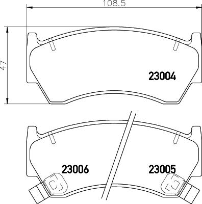 DON PCP1544 - Kit pastiglie freno, Freno a disco autozon.pro