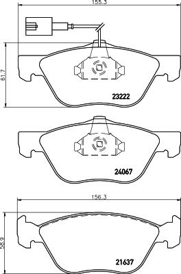 DON PCP1548 - Kit pastiglie freno, Freno a disco autozon.pro