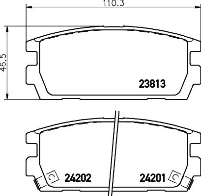 DON PCP1554 - Kit pastiglie freno, Freno a disco autozon.pro