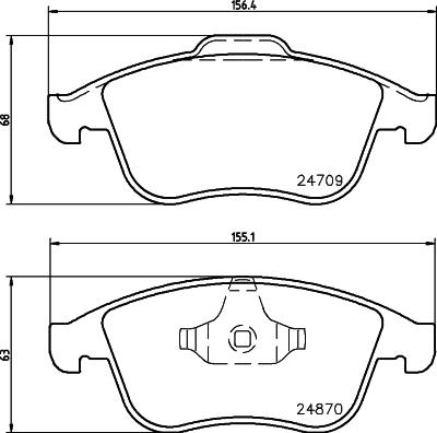 DON PCP1569 - Kit pastiglie freno, Freno a disco autozon.pro