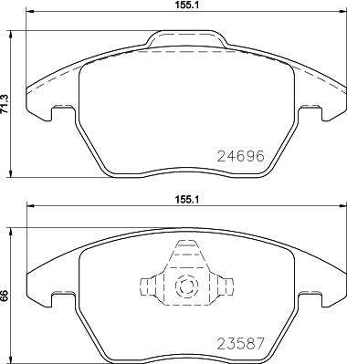 DON PCP1565 - Kit pastiglie freno, Freno a disco autozon.pro