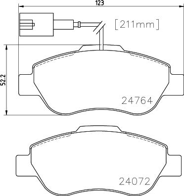 DON PCP1567 - Kit pastiglie freno, Freno a disco autozon.pro