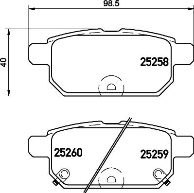 DON PCP1519 - Kit pastiglie freno, Freno a disco autozon.pro