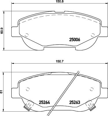 DON PCP1516 - Kit pastiglie freno, Freno a disco autozon.pro