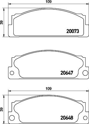 DON PCP1534 - Kit pastiglie freno, Freno a disco autozon.pro