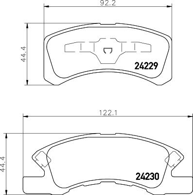 DON PCP1524 - Kit pastiglie freno, Freno a disco autozon.pro