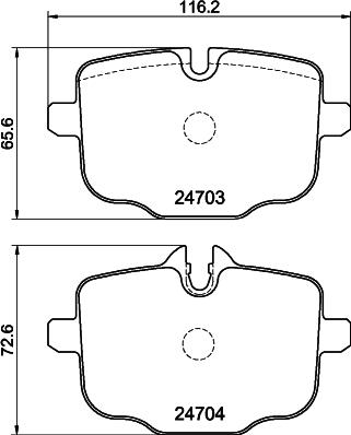 DON PCP1526 - Kit pastiglie freno, Freno a disco autozon.pro