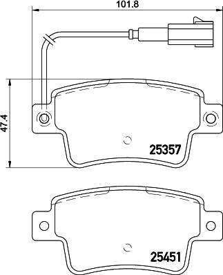 DON PCP1573 - Kit pastiglie freno, Freno a disco autozon.pro