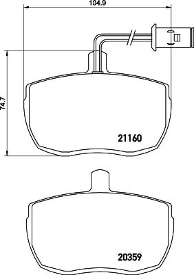 DON PCP1695 - Kit pastiglie freno, Freno a disco autozon.pro