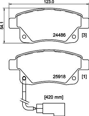 DON PCP1633 - Kit pastiglie freno, Freno a disco autozon.pro