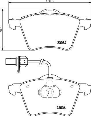 DON PCP1677 - Kit pastiglie freno, Freno a disco autozon.pro