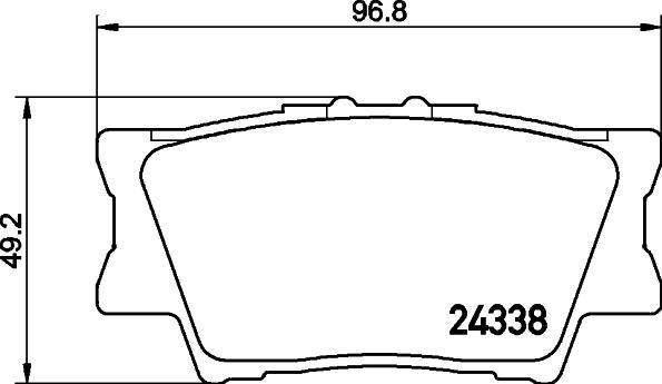 DON PCP1096 - Kit pastiglie freno, Freno a disco autozon.pro