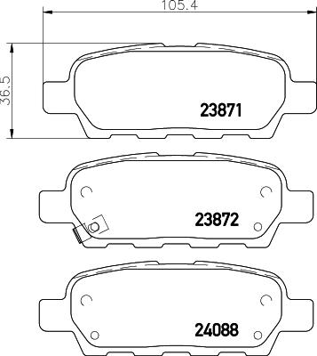 DON PCP1046 - Kit pastiglie freno, Freno a disco autozon.pro