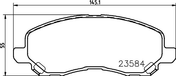 DON PCP1069 - Kit pastiglie freno, Freno a disco autozon.pro