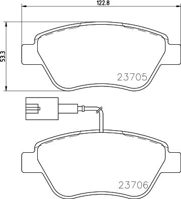 DON PCP1064 - Kit pastiglie freno, Freno a disco autozon.pro