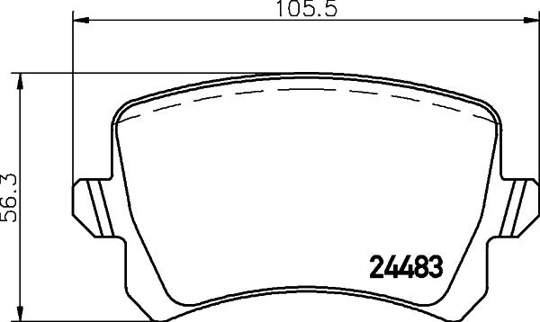 DON PCP1060 - Kit pastiglie freno, Freno a disco autozon.pro