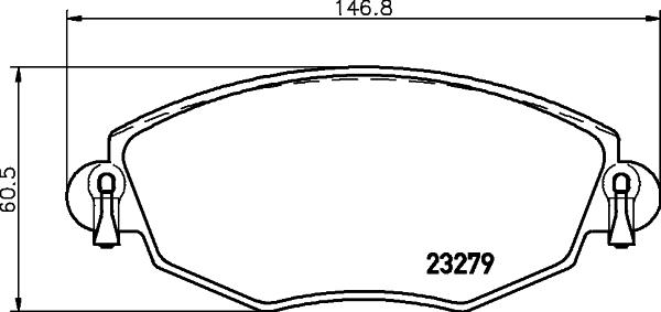 DON PCP1068 - Kit pastiglie freno, Freno a disco autozon.pro