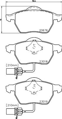 DON PCP1017 - Kit pastiglie freno, Freno a disco autozon.pro