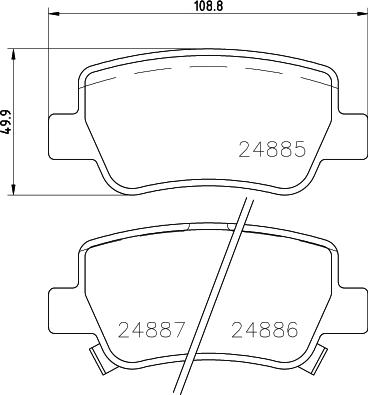 DON PCP1084 - Kit pastiglie freno, Freno a disco autozon.pro