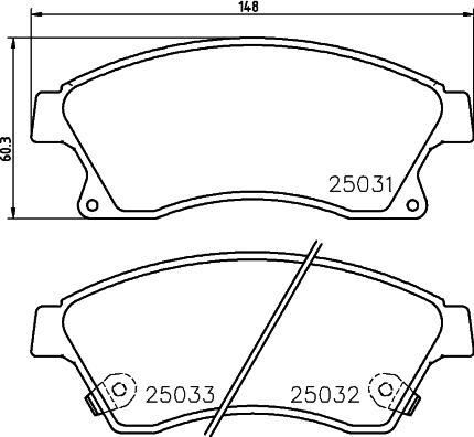 DON PCP1086 - Kit pastiglie freno, Freno a disco autozon.pro