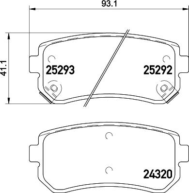 Wagner OEX1856 - Kit pastiglie freno, Freno a disco autozon.pro