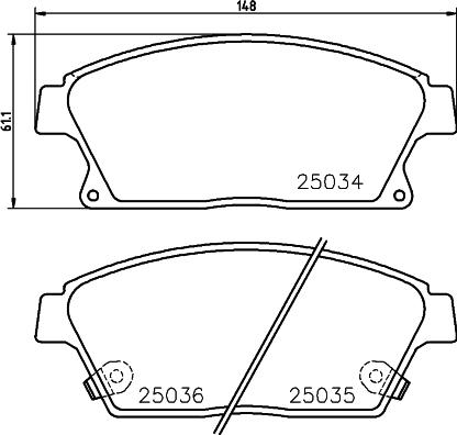 DON PCP1079 - Kit pastiglie freno, Freno a disco autozon.pro