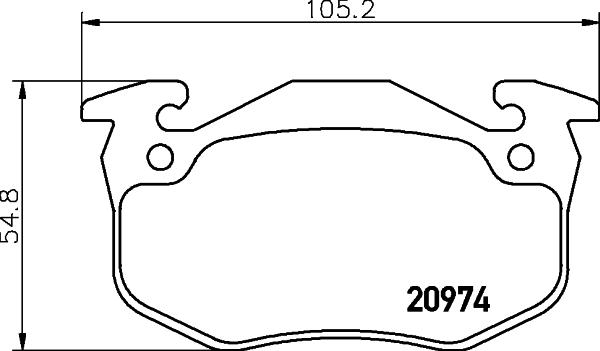 DON PCP1071 - Kit pastiglie freno, Freno a disco autozon.pro