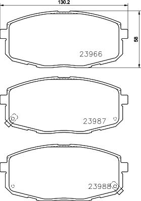 DON PCP1078 - Kit pastiglie freno, Freno a disco autozon.pro