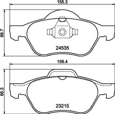 DON PCP1199 - Kit pastiglie freno, Freno a disco autozon.pro