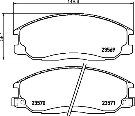 DON PCP1148 - Kit pastiglie freno, Freno a disco autozon.pro