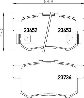 DON PCP1154 - Kit pastiglie freno, Freno a disco autozon.pro