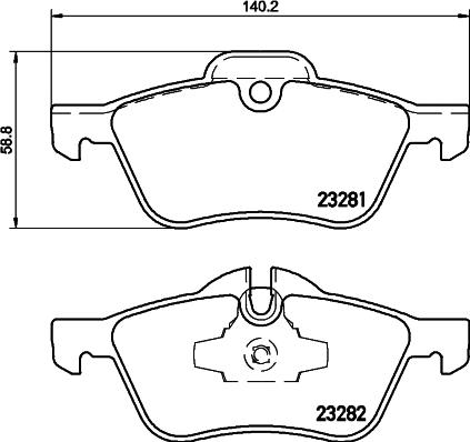 DON PCP1155 - Kit pastiglie freno, Freno a disco autozon.pro