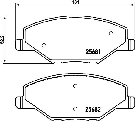 DON PCP1156 - Kit pastiglie freno, Freno a disco autozon.pro