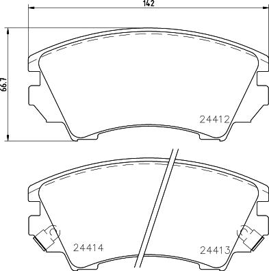 DON PCP1152 - Kit pastiglie freno, Freno a disco autozon.pro