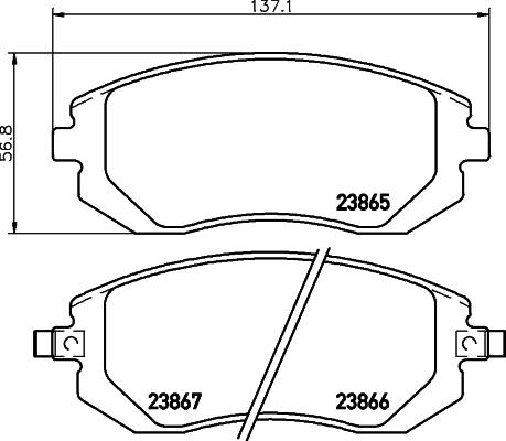 DON PCP1157 - Kit pastiglie freno, Freno a disco autozon.pro