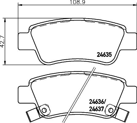 DON PCP1161 - Kit pastiglie freno, Freno a disco autozon.pro