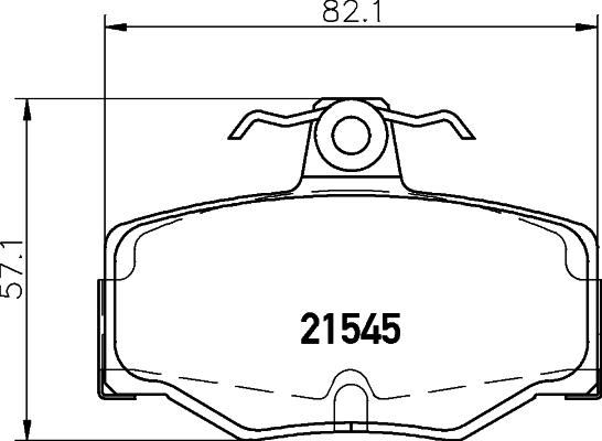 DON PCP1119 - Kit pastiglie freno, Freno a disco autozon.pro