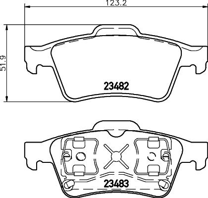 DON PCP1113 - Kit pastiglie freno, Freno a disco autozon.pro